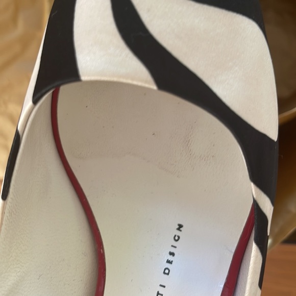 GIUSEPPE ZANOTTI ZEBRA PRINT PEEP TOE PUMPS 37 - Picture 11 of 16